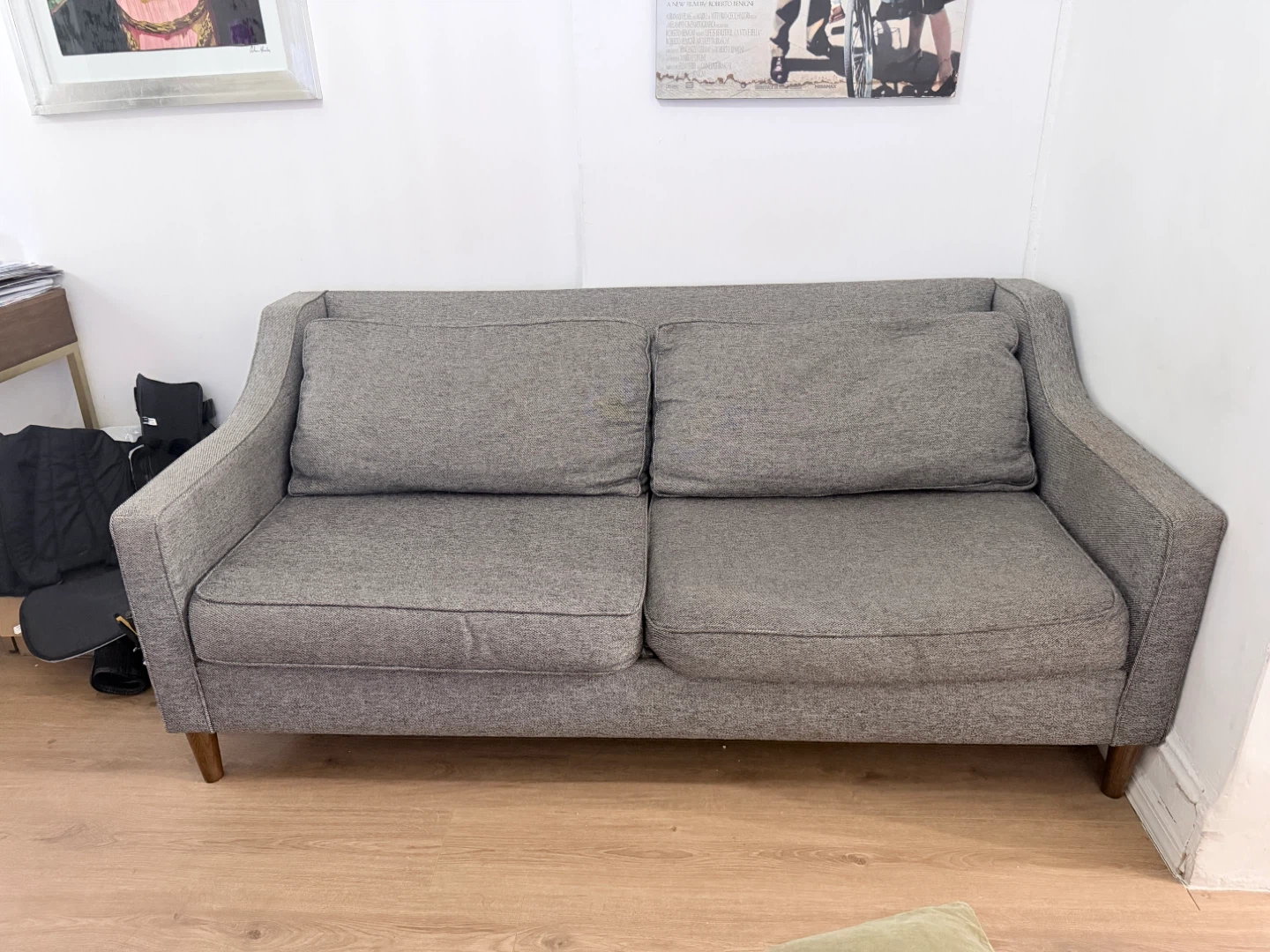 Modern & Comfy Gray Loveseat Sofa Couch 72 x 32 in - photo 5