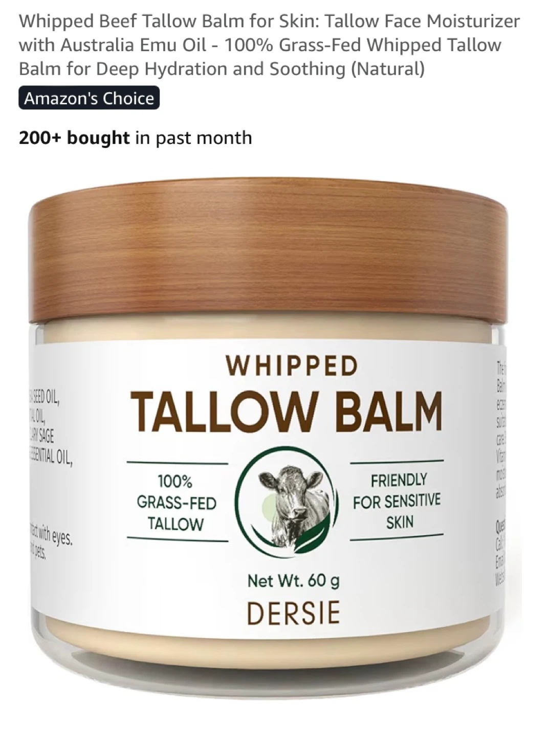 New Whipped Beef Tallow Balm Face Moisturizer - photo 3