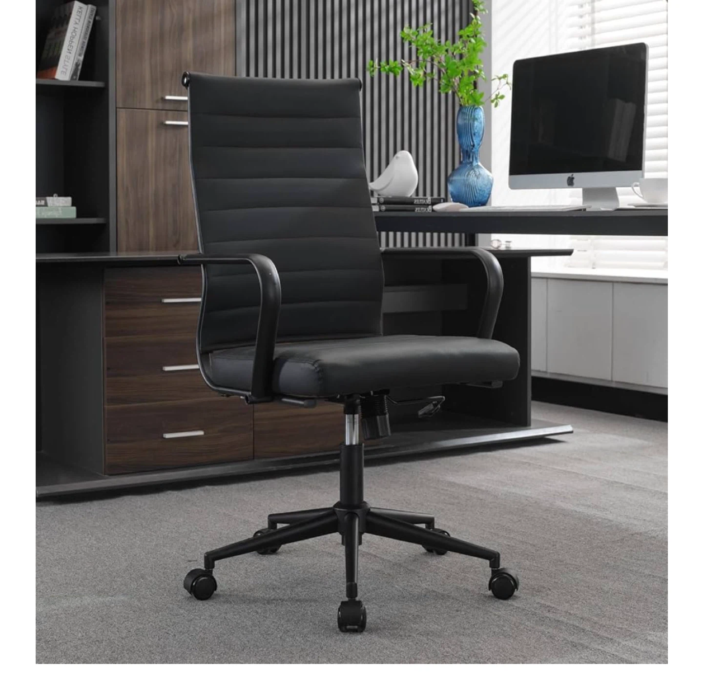 Black Office Chair - Ergonomic Design