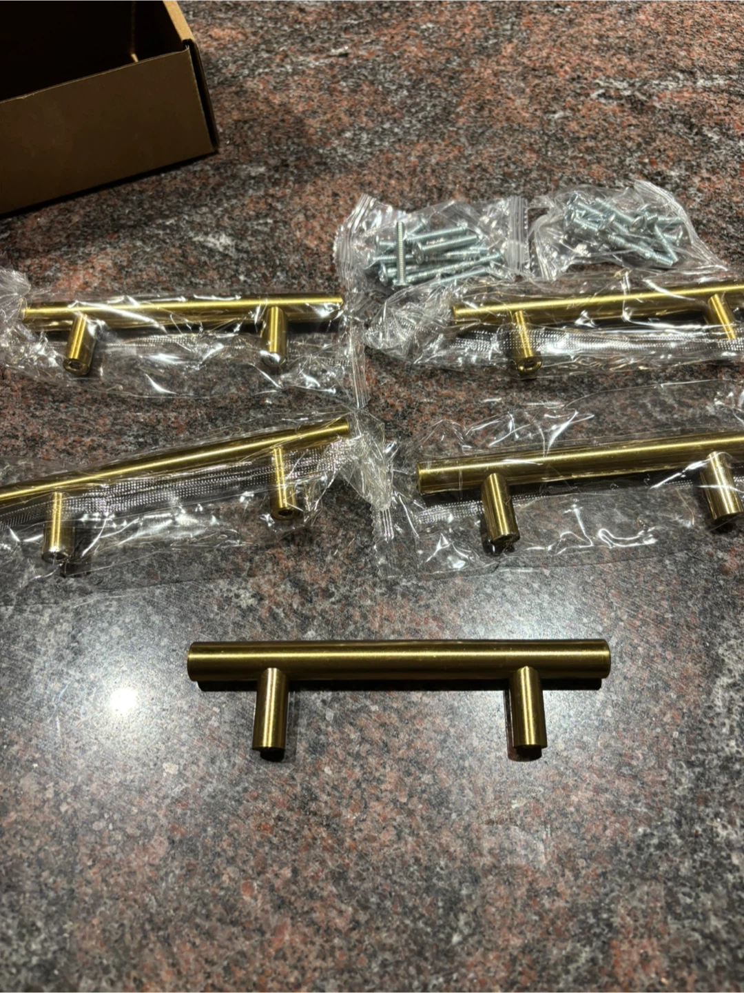Gold Cabinet Drawer Pulls - New