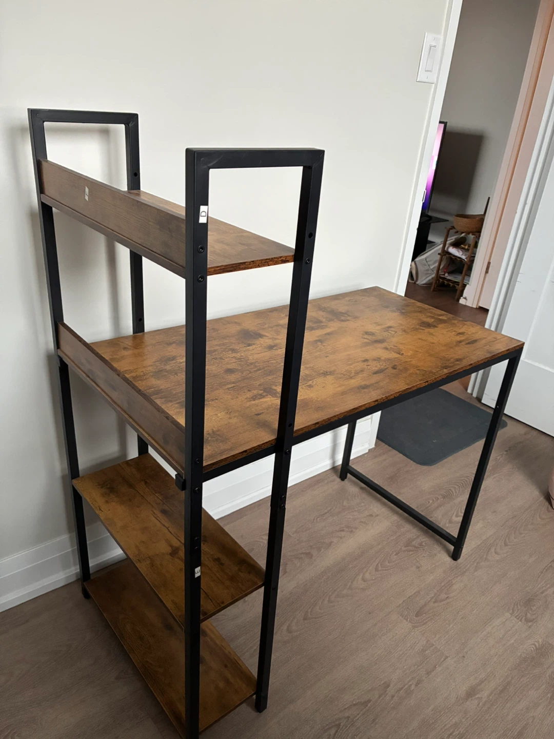 Computer Desk with Shelves