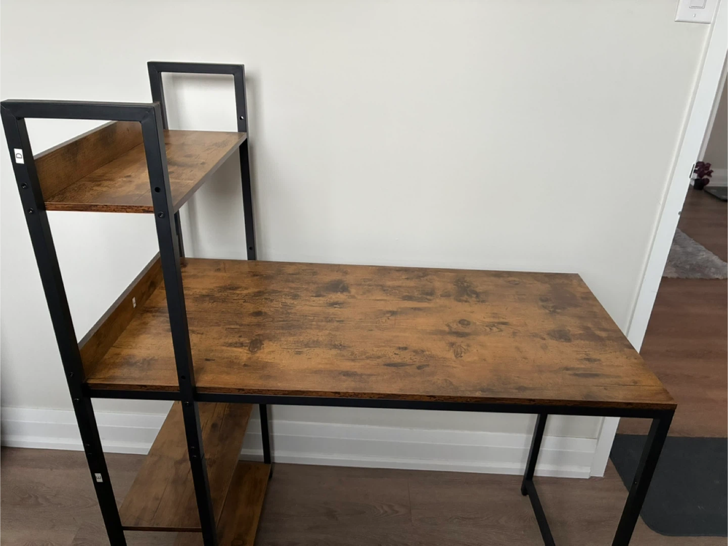 Computer Desk with Shelves - photo 2