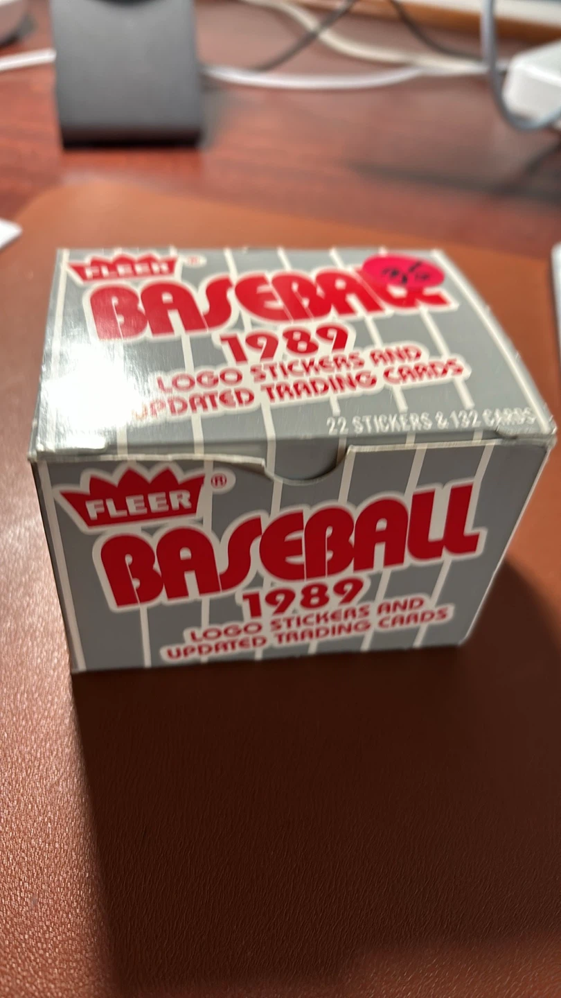 Fleer Baseball 1989 Trading Cards Box