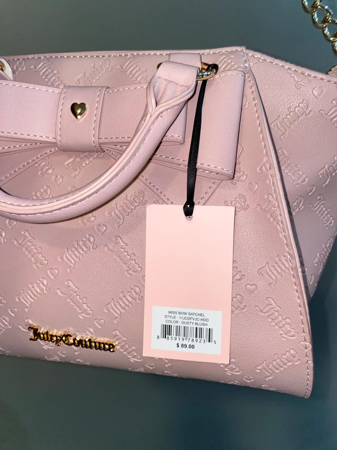 Juicy Couture Miss Bow Satchel - Dusty Blush - photo 4