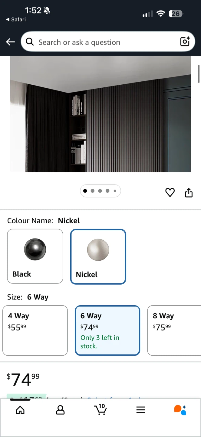 Unicozin Track Lighting Kit - 6 Light Nickel Finish - photo 2