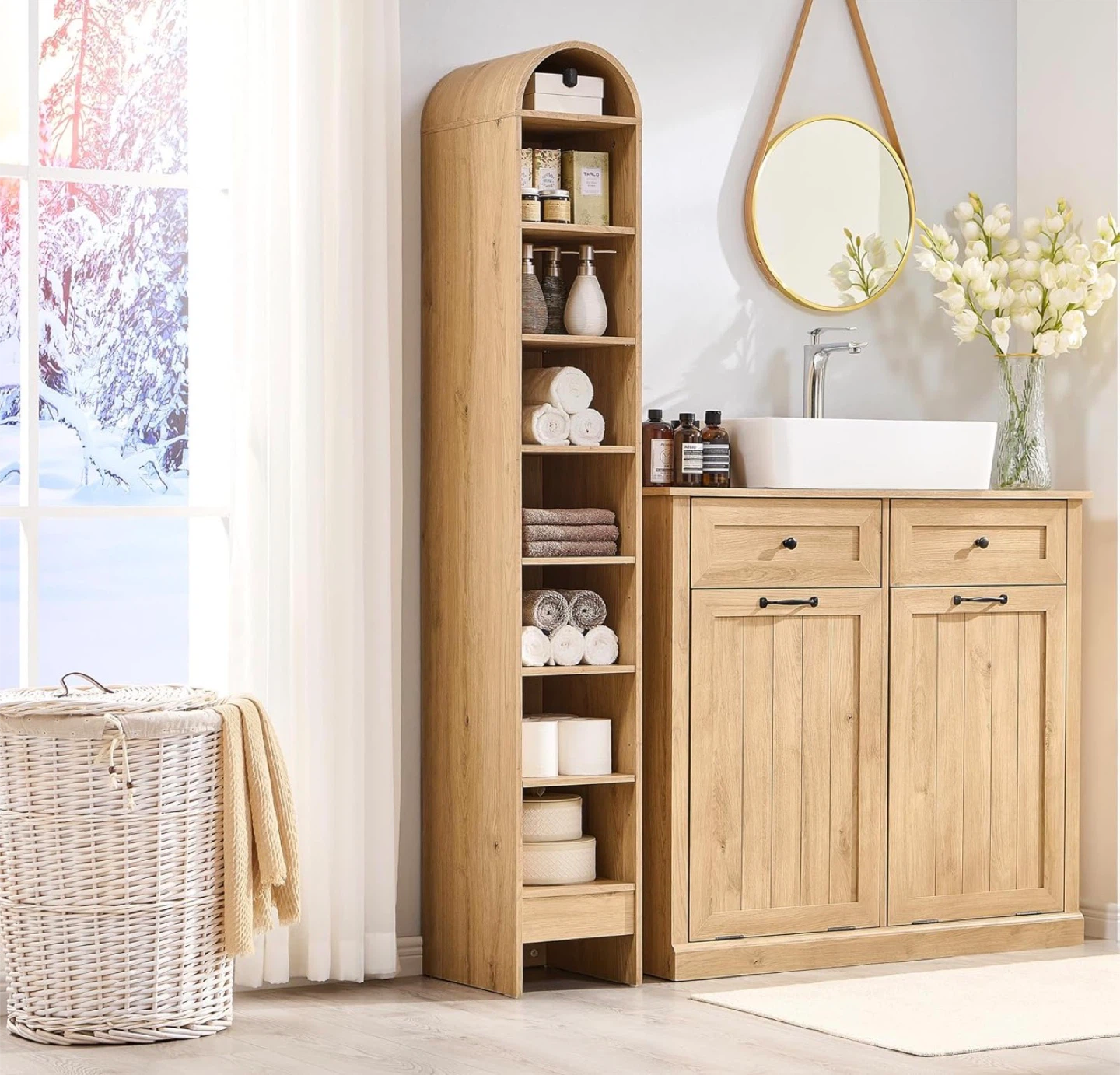 Arched Dome Tall Bathroom Shelf / Shoeshelf / Book Shelf - photo 4