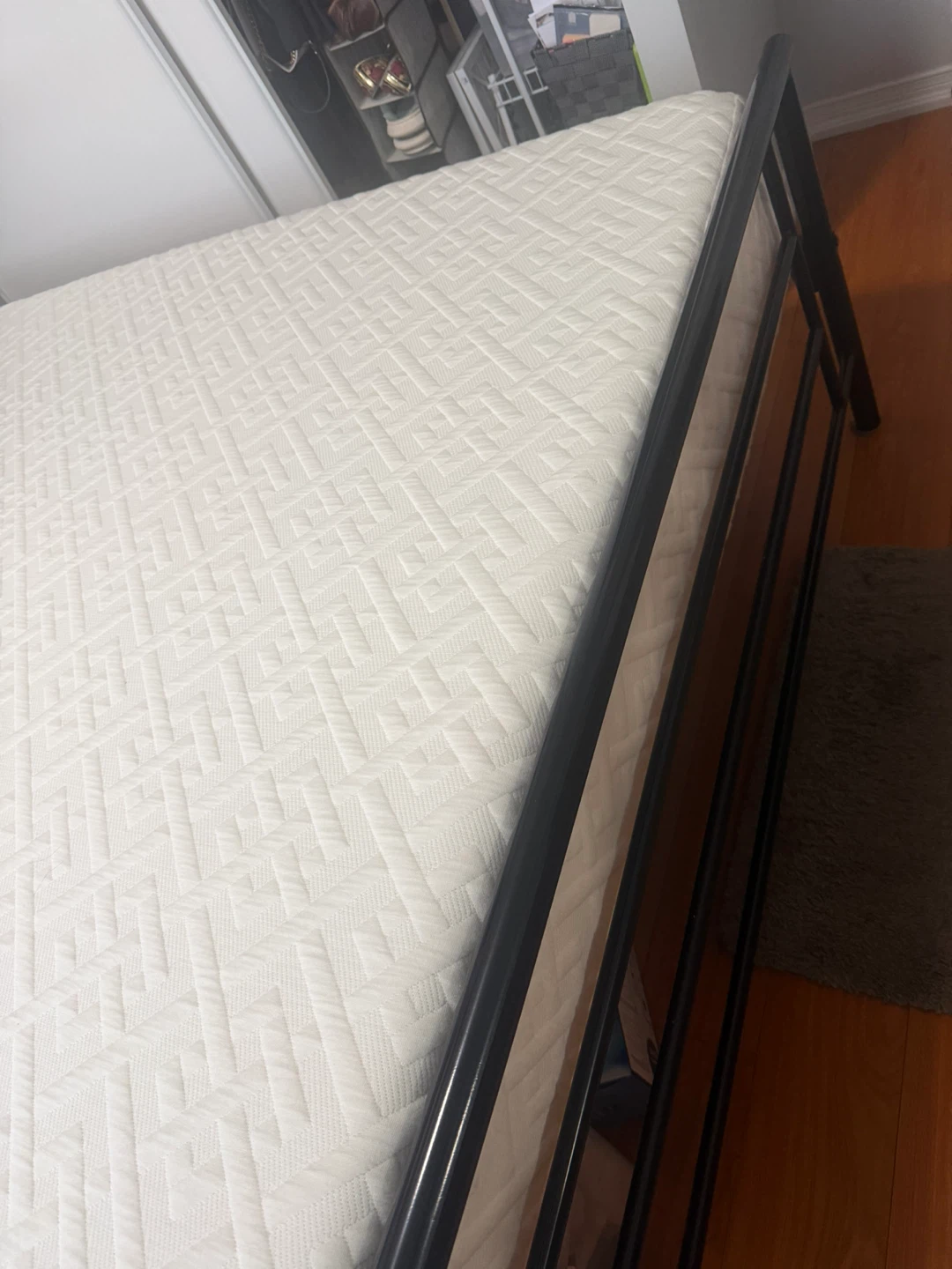 Queen Size bed frame with Mattress - photo 2