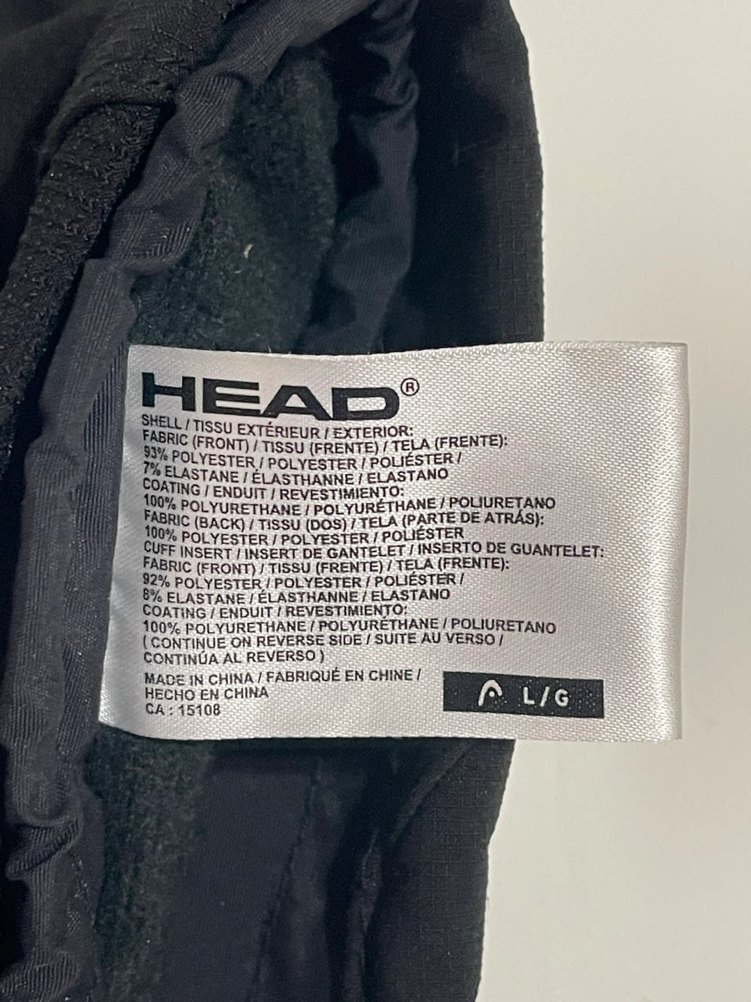 HEAD Ski Gloves - Size L/G - Black - photo 2