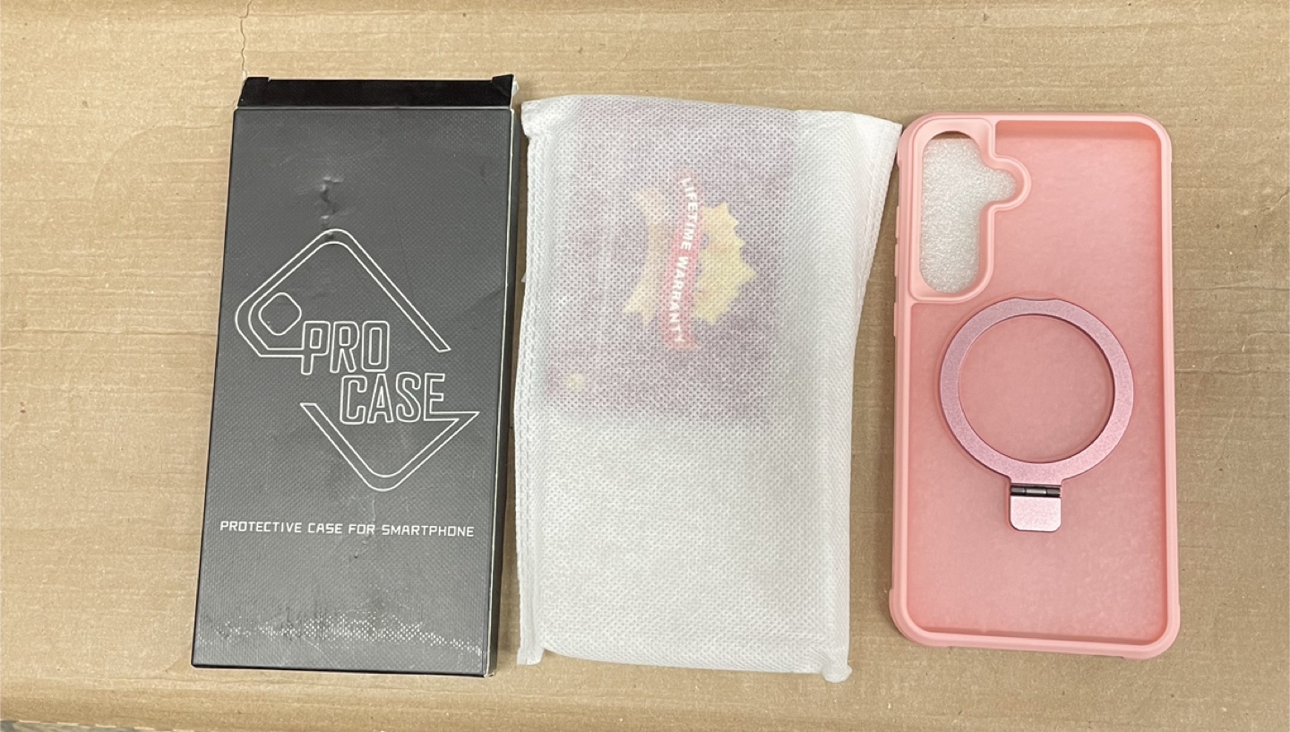 New Lufanbis Magnetic Stand Samsung S25 Plus Case Pink