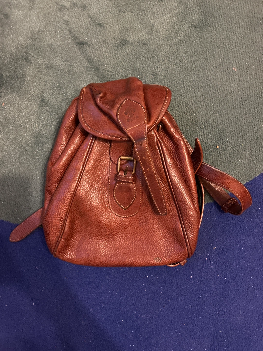 Brown Leather Backpack