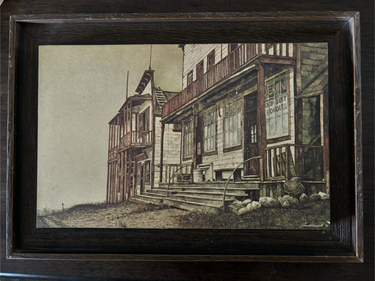 Framed Len Gibbs Alberta Homestead Prints - photo 4