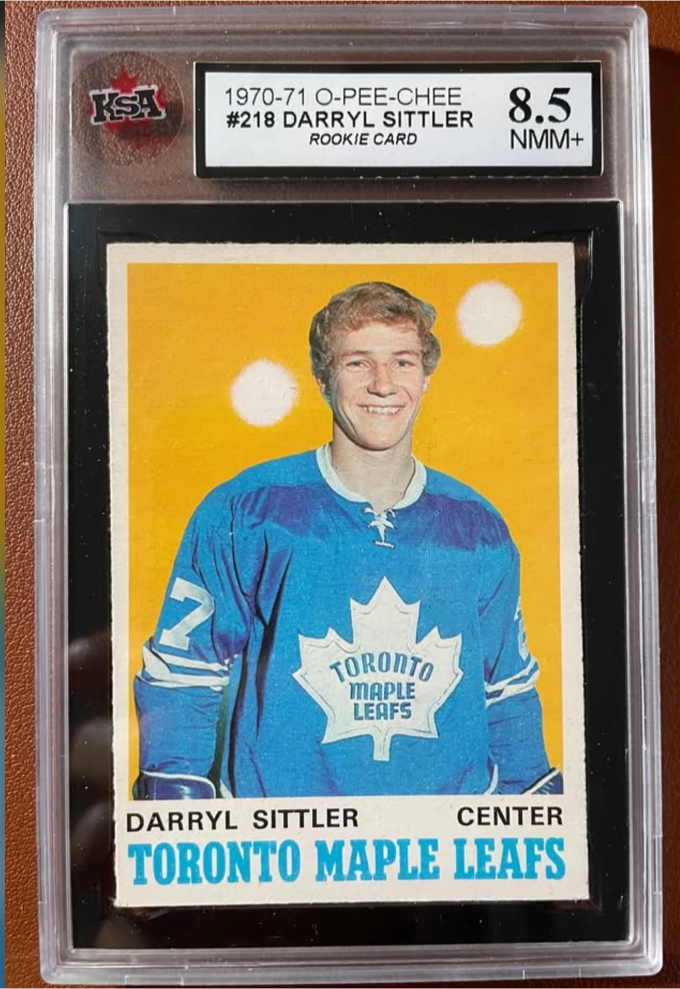 1970-71 O-Pee-Chee Darryl Sittler Rookie Card