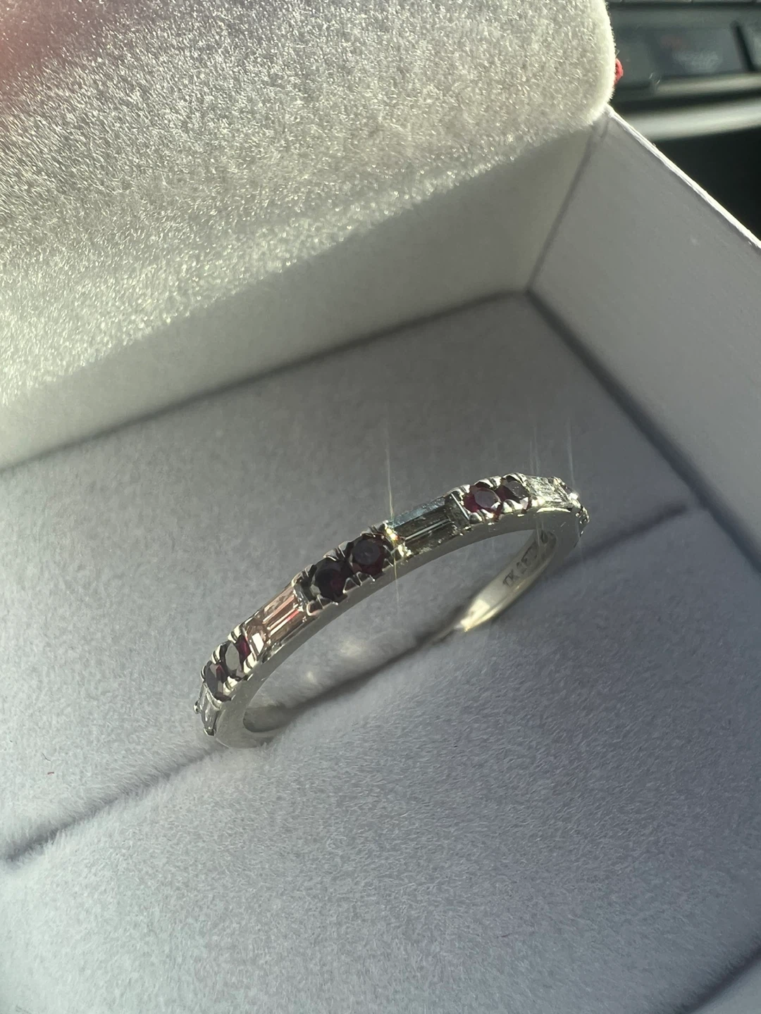 Michael Hill 10K Gold Ring with diamonds and rubies - photo 2