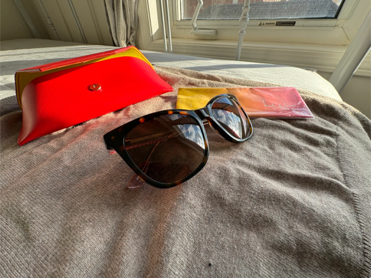 Nicole Miller Blythe Tortoise Sunglasses