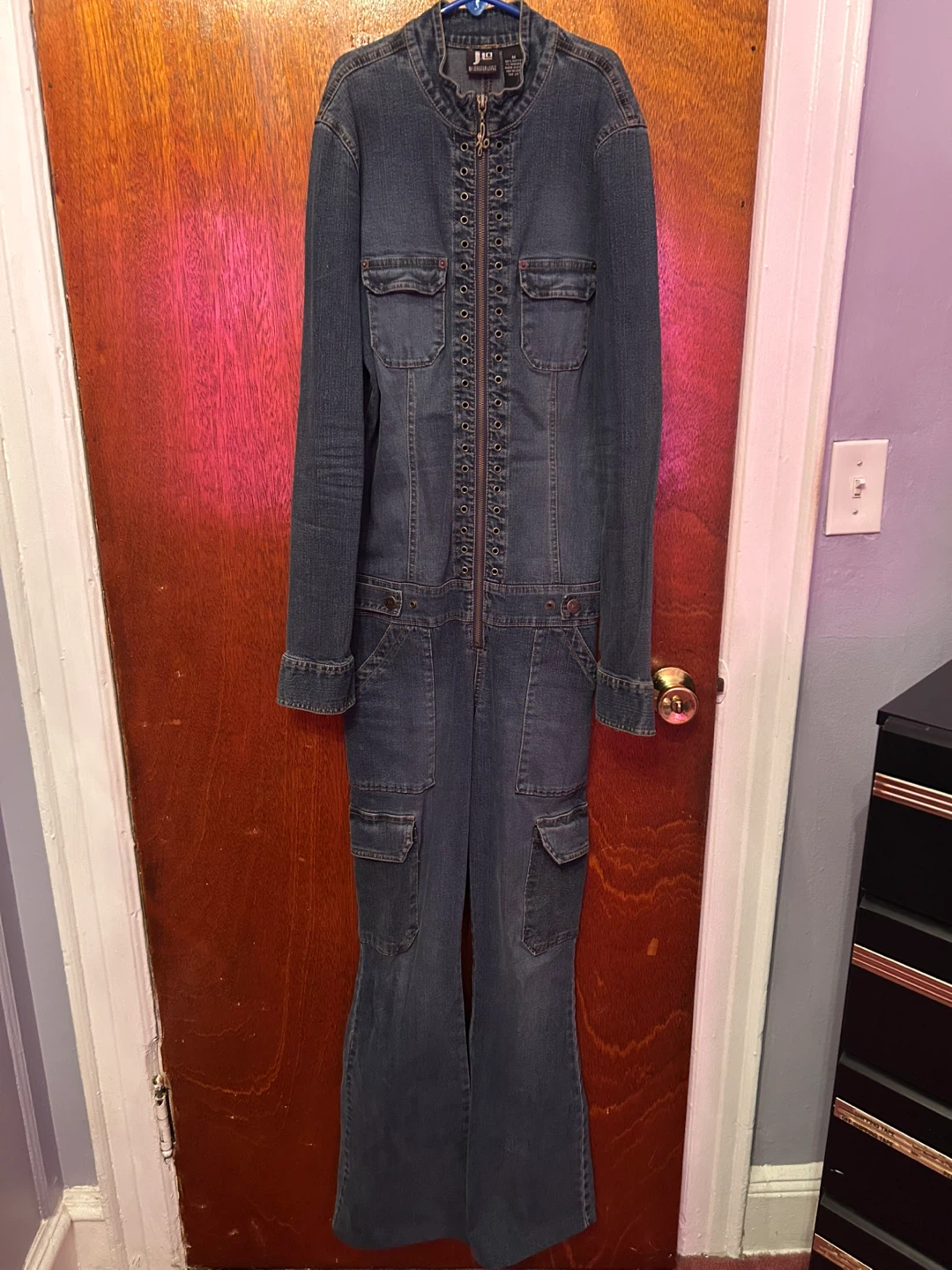 JLO by Jennifer Lopez Denim Jumpsuit