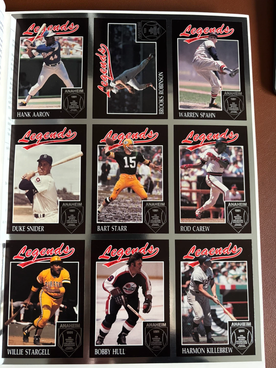 Legends Anaheim Official Program & Sports Cards - photo 2