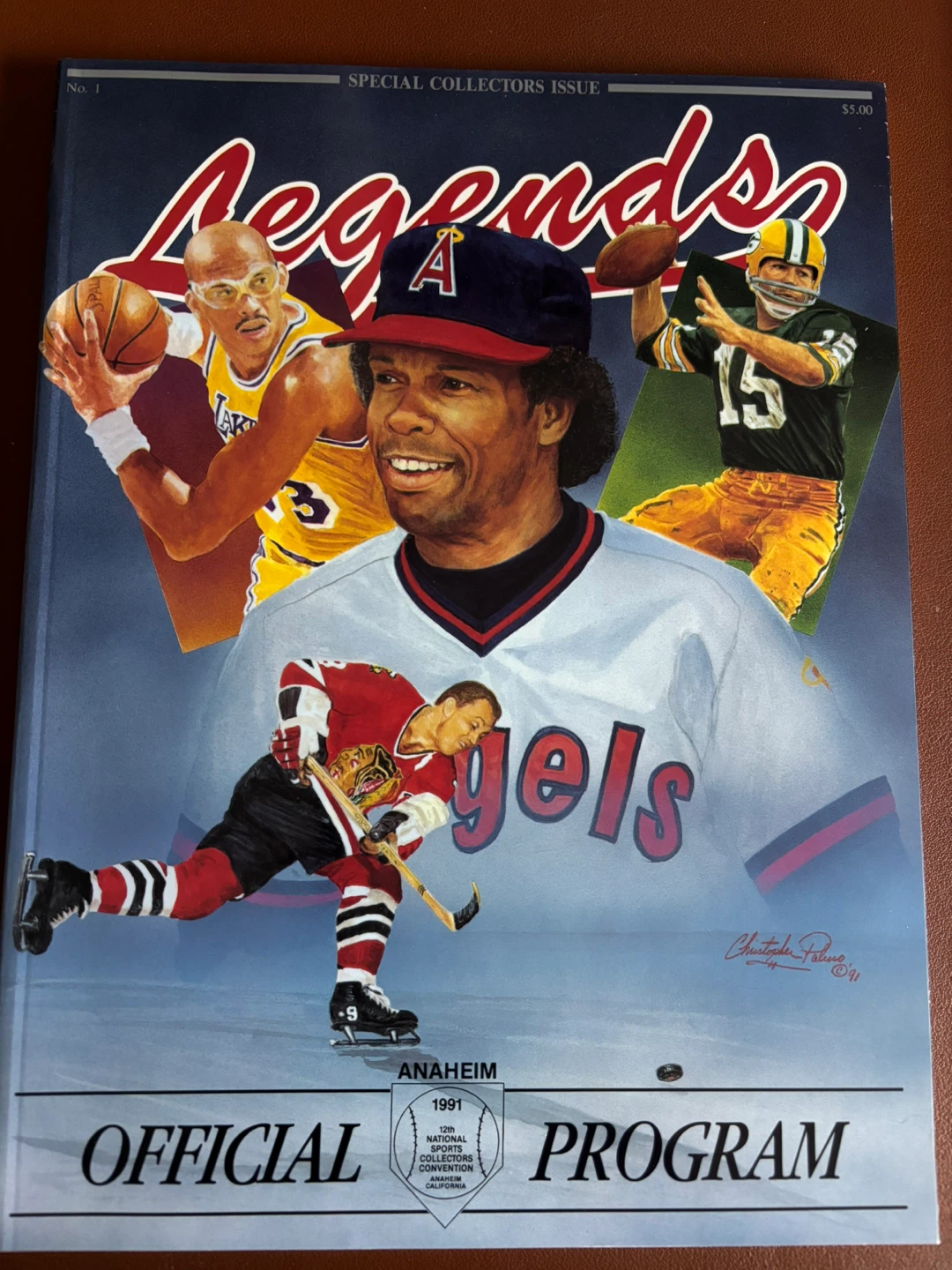 Legends Anaheim Official Program & Sports Cards