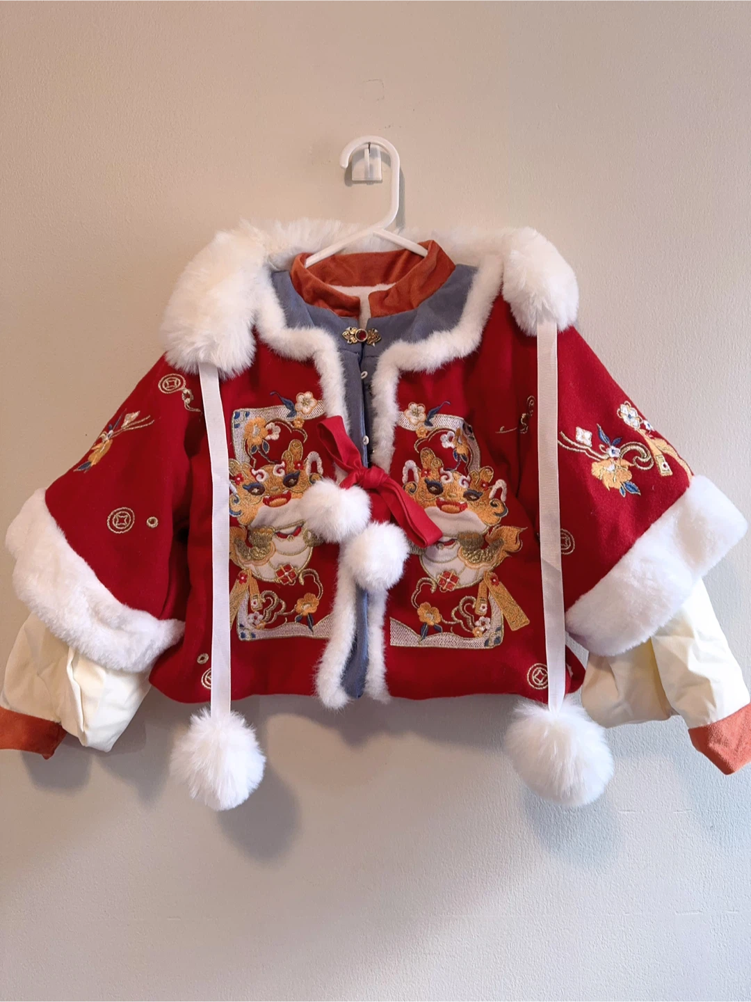 Red Embroidered Chinese New Year Jacket