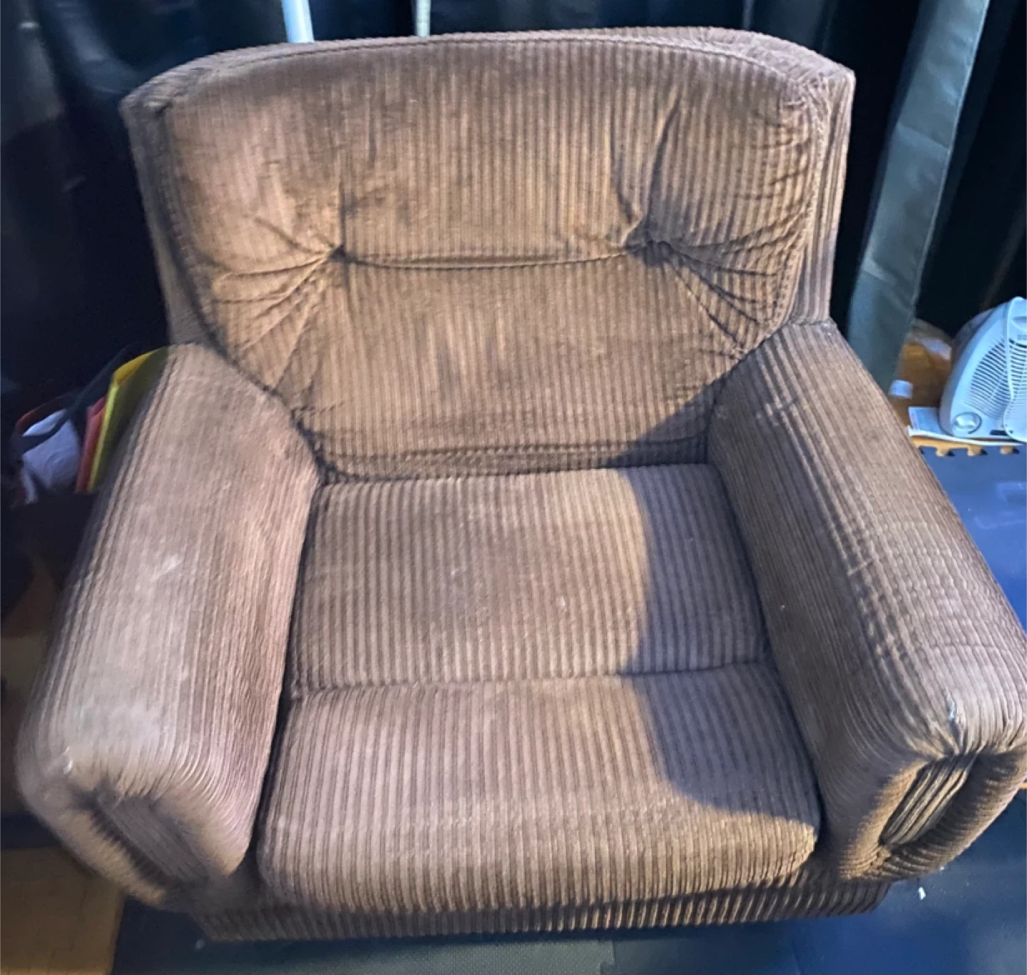Brown Corduroy Armchair - photo 3
