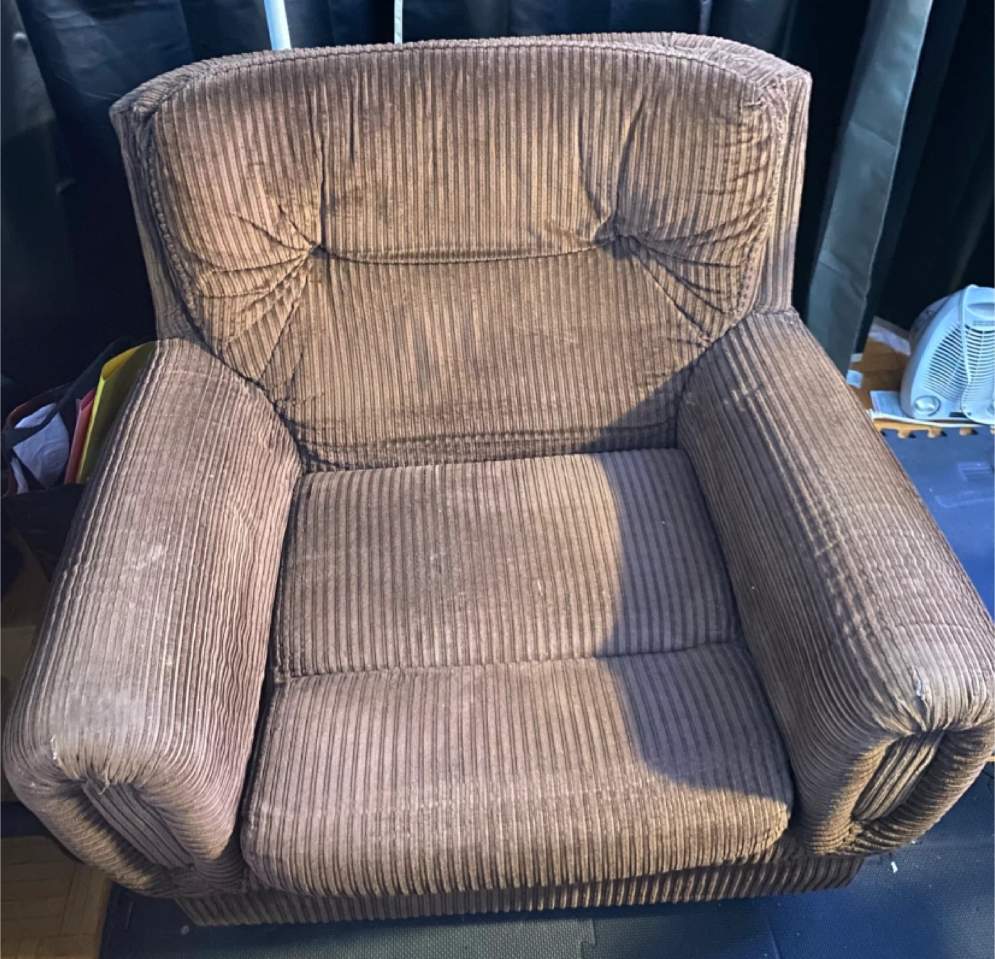 Brown Corduroy Armchair - photo 2
