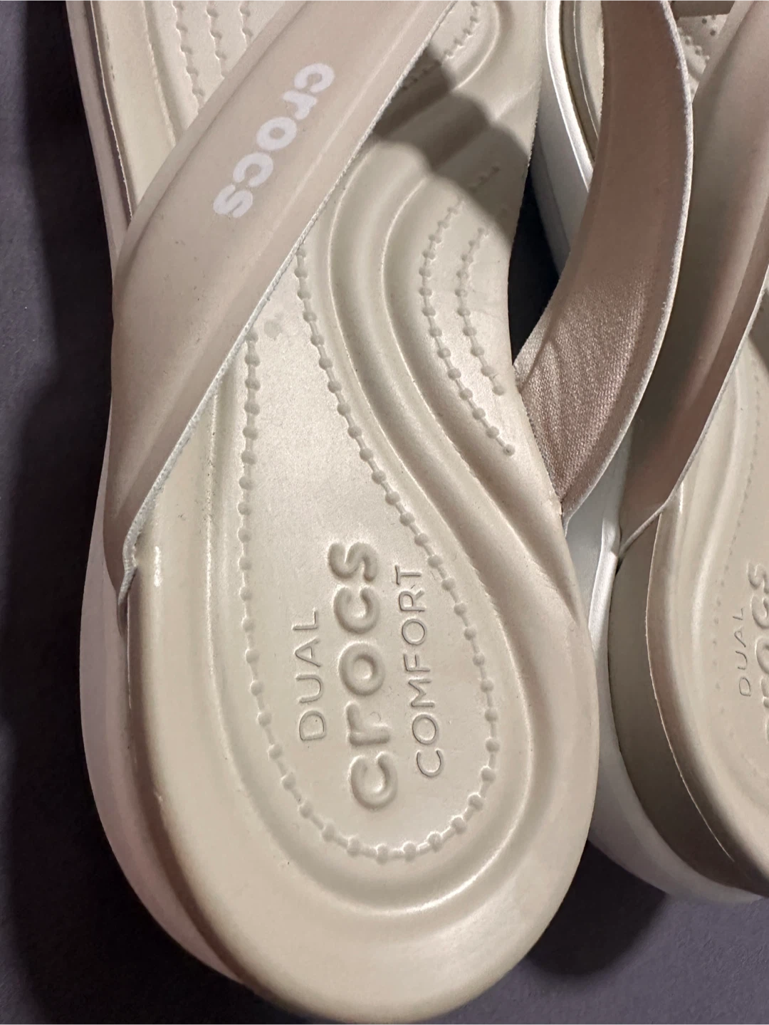 Crocs Dual Comfort Capri V Sporty Flip Flops - Size 7 - photo 2