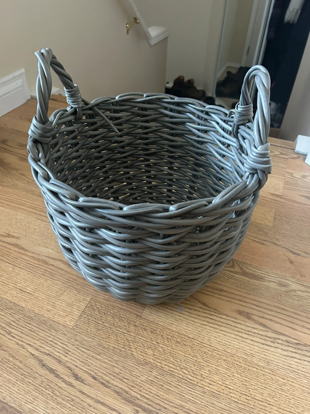 Grey Woven Basket