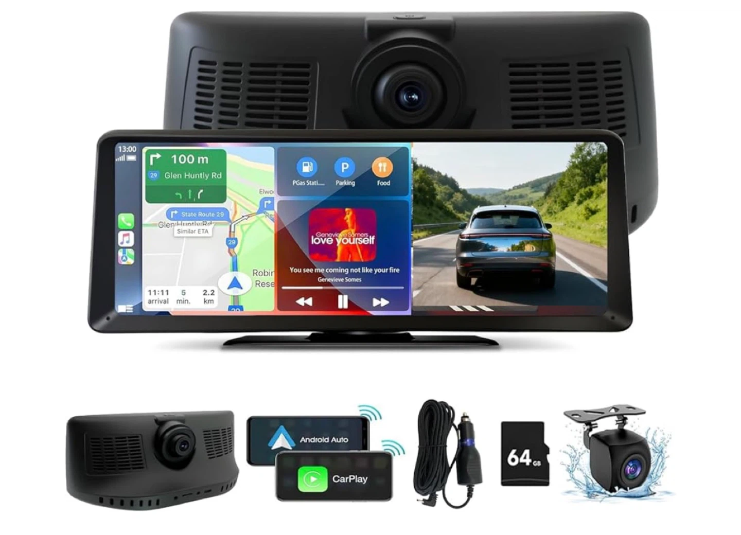 Car Camera with Android Auto & CarPlay