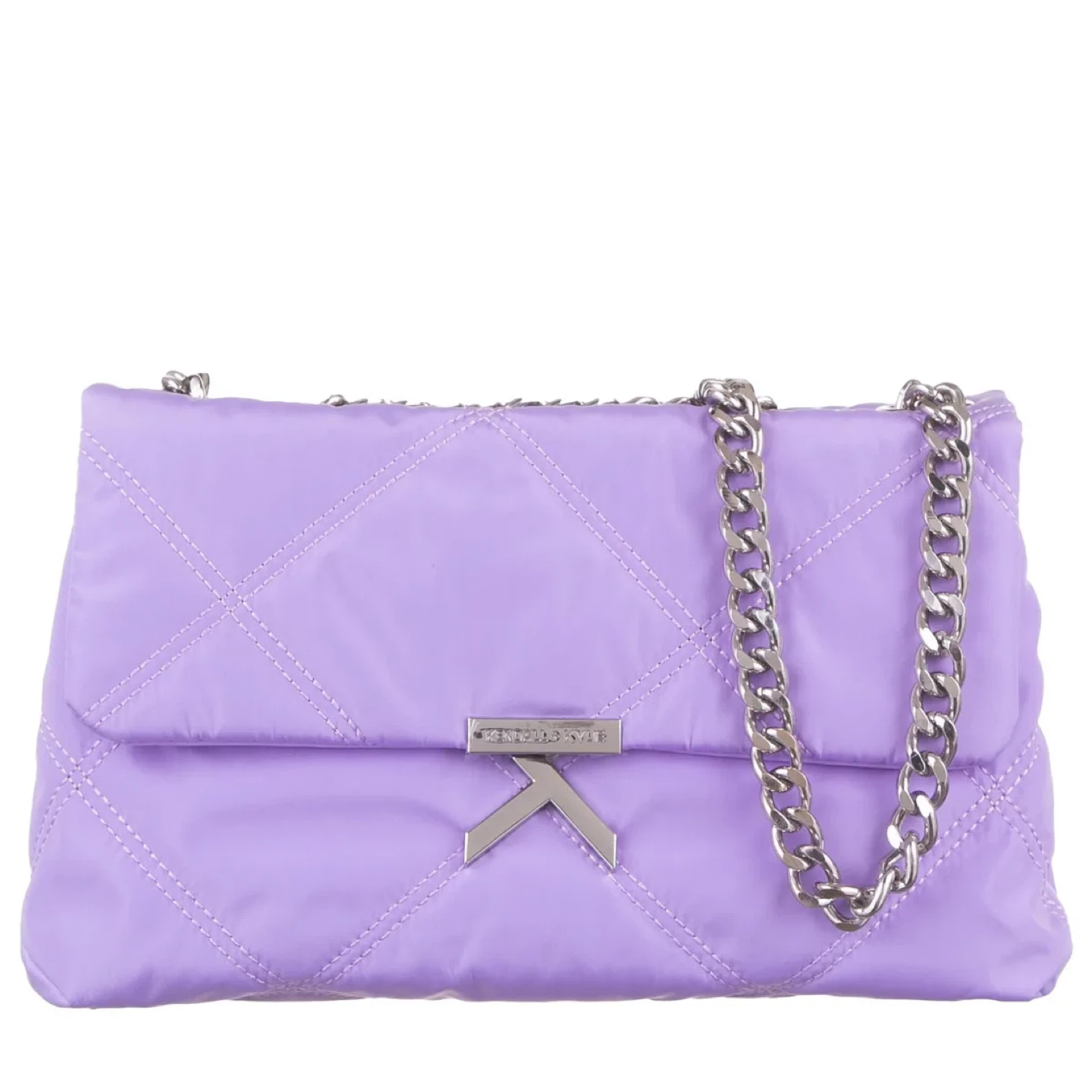 Kendall + Kylie Quilted Chain Bag - Lavender