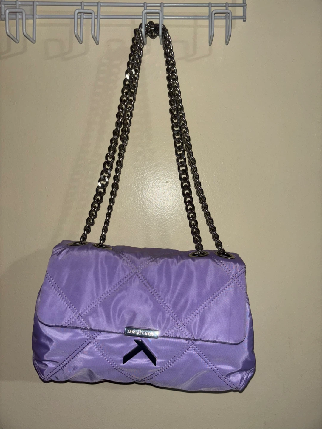 Kendall + Kylie Quilted Chain Bag - Lavender - photo 4