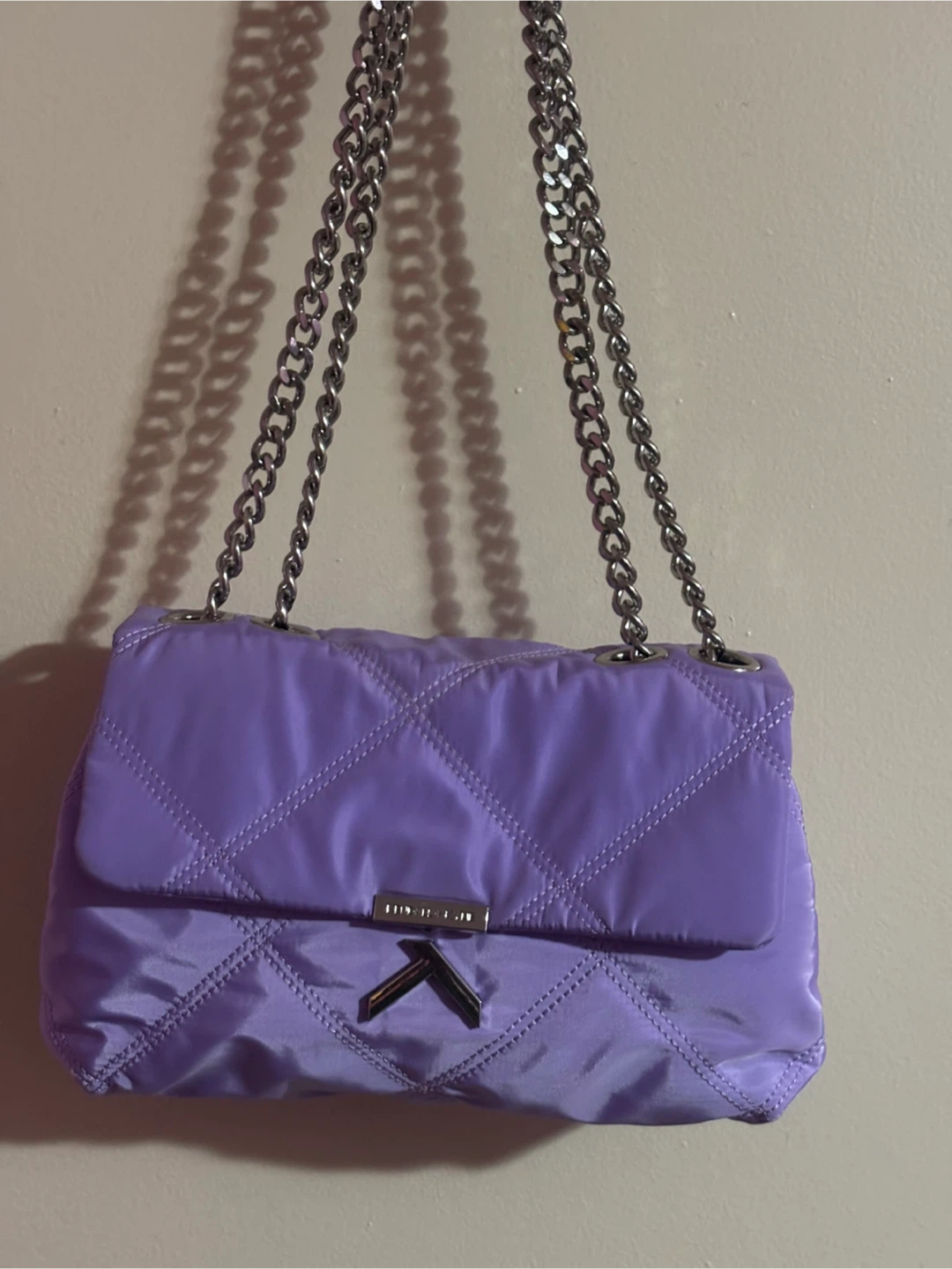 Kendall + Kylie Quilted Chain Bag - Lavender - photo 5