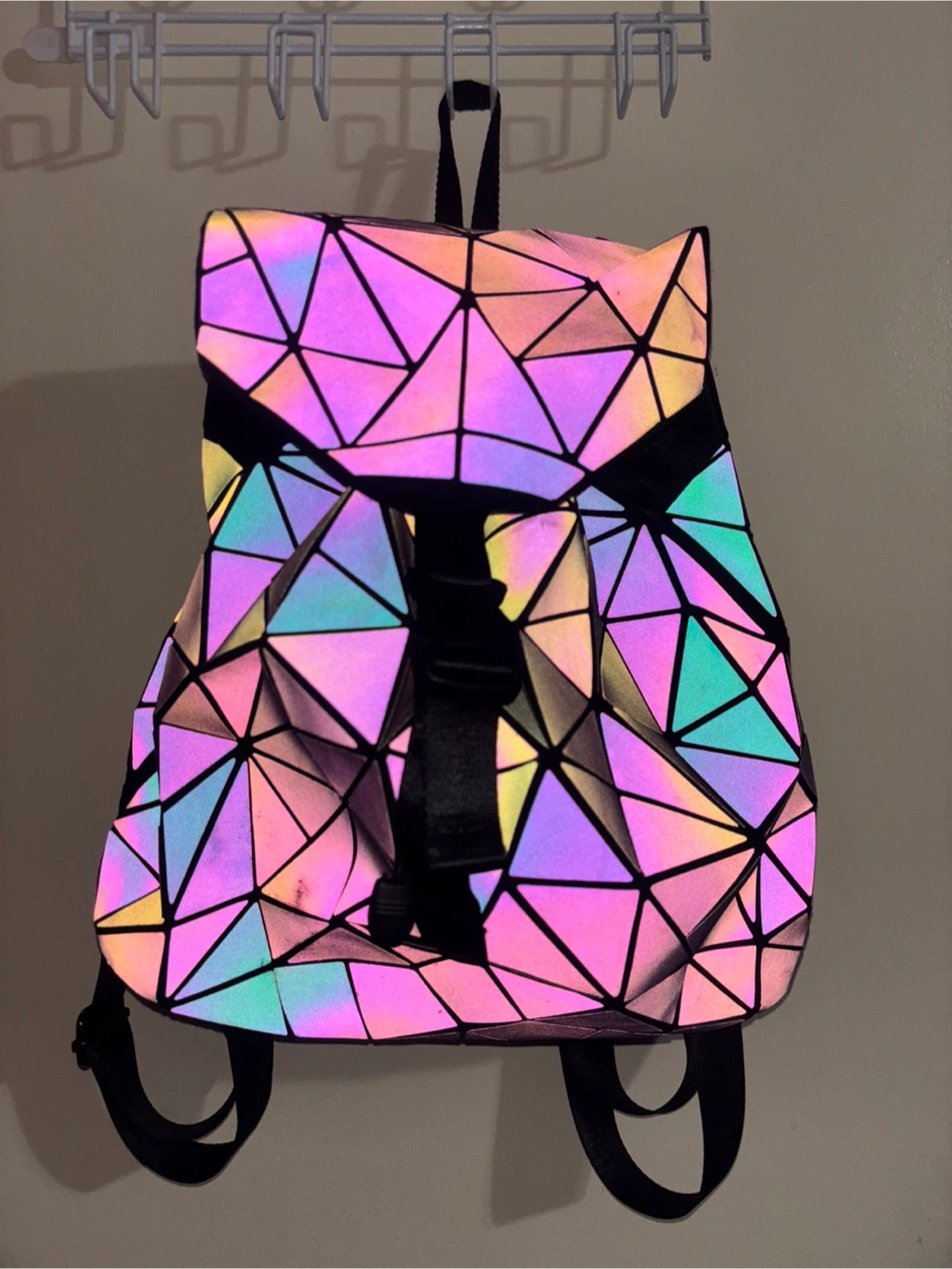 Geometric Reflective Backpack