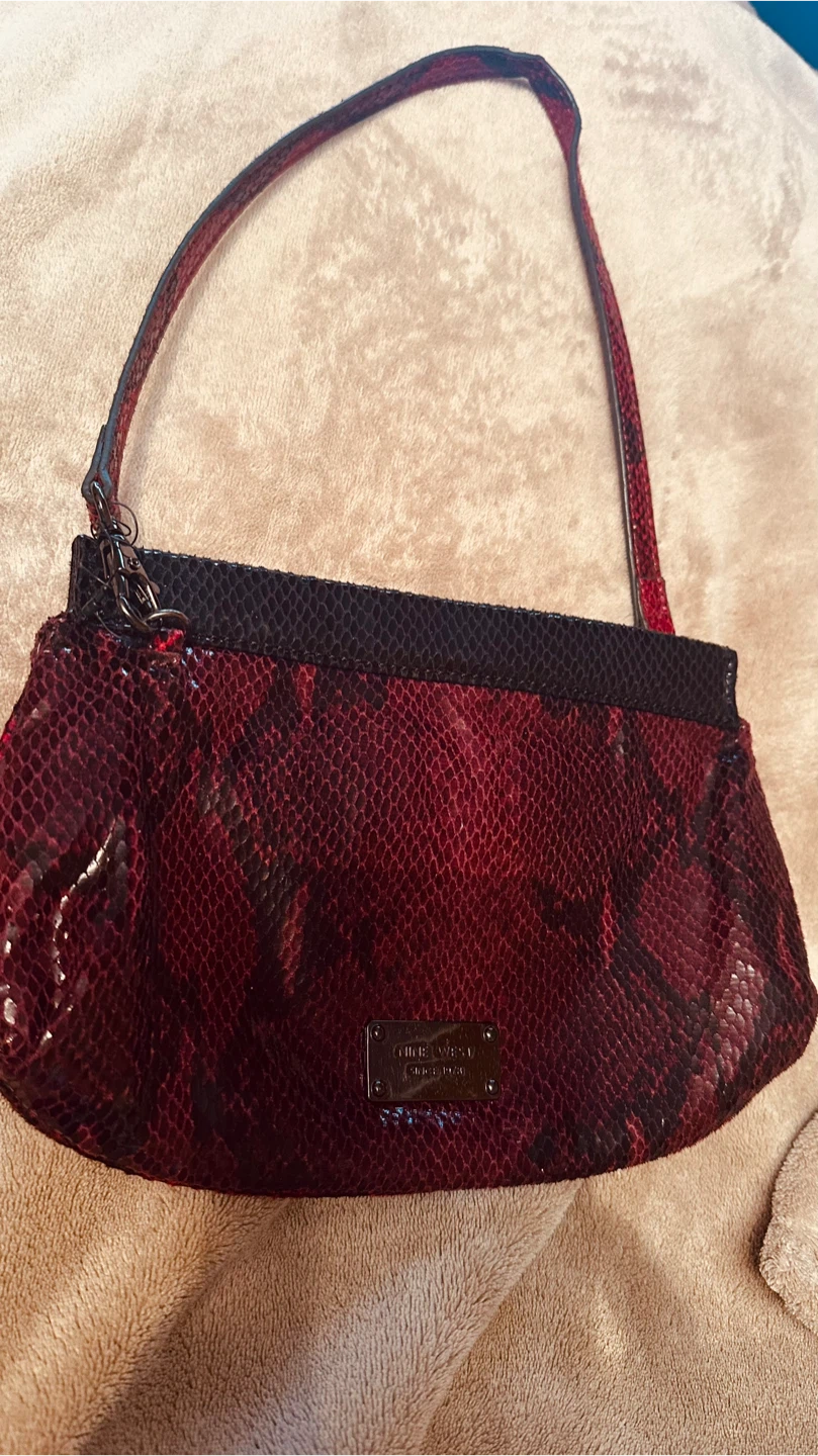 Nine West Snakeskin Print Shoulder Bag