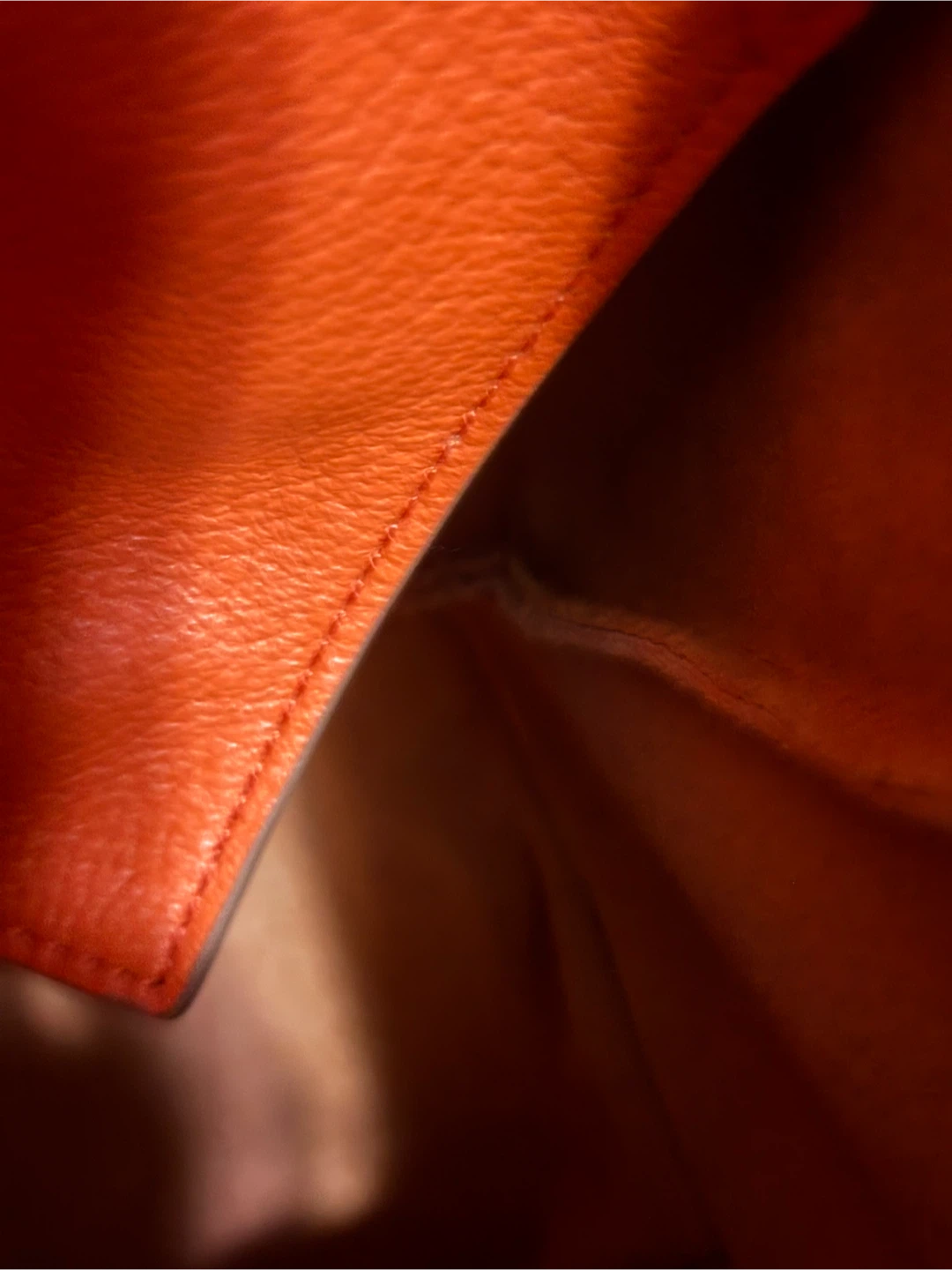 Banana Republic Orange Leather Tote Bag - photo 4