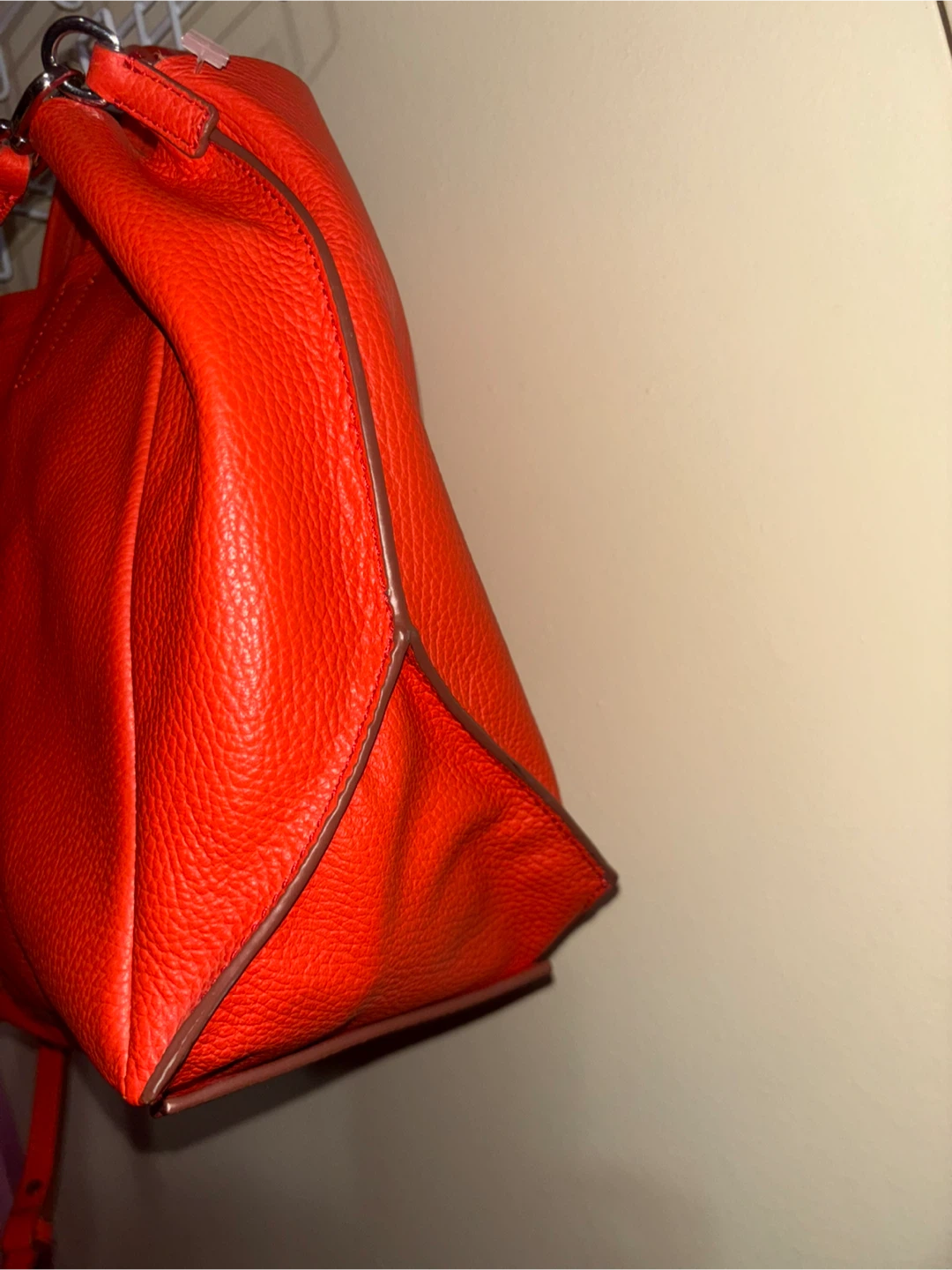 Banana Republic Orange Leather Tote Bag - photo 2