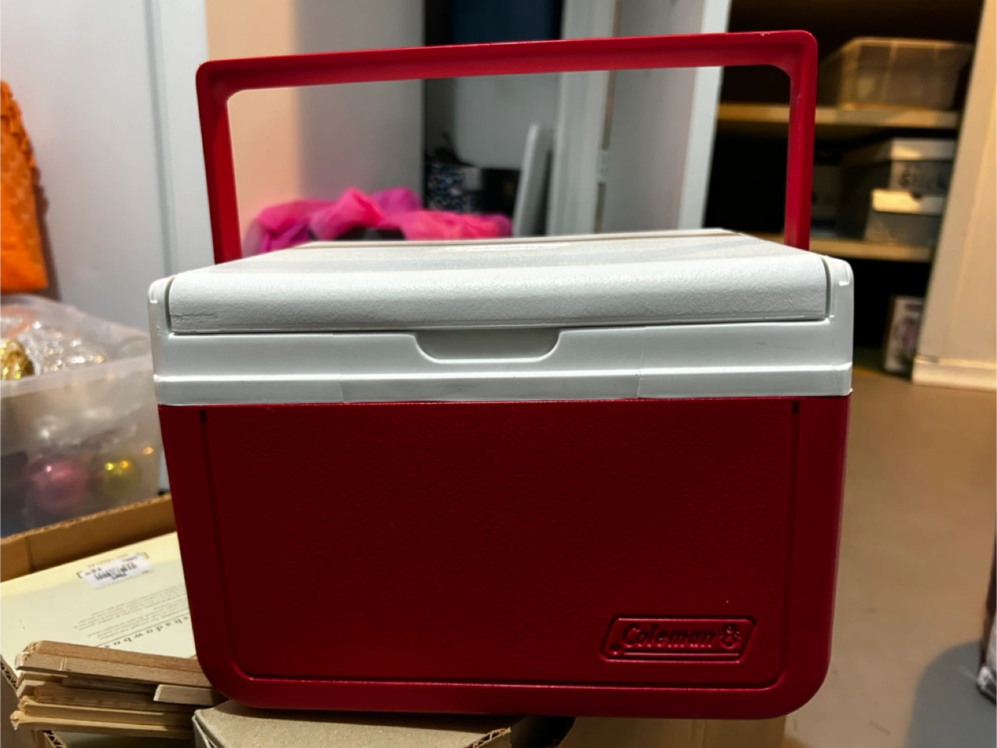 Red & White mini Cooler
