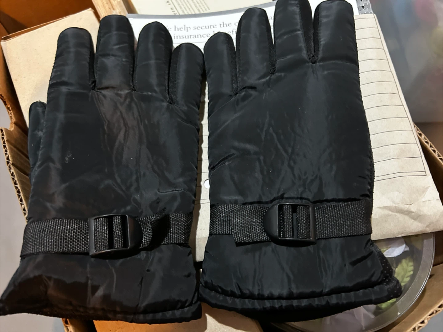 Black Winter Gloves