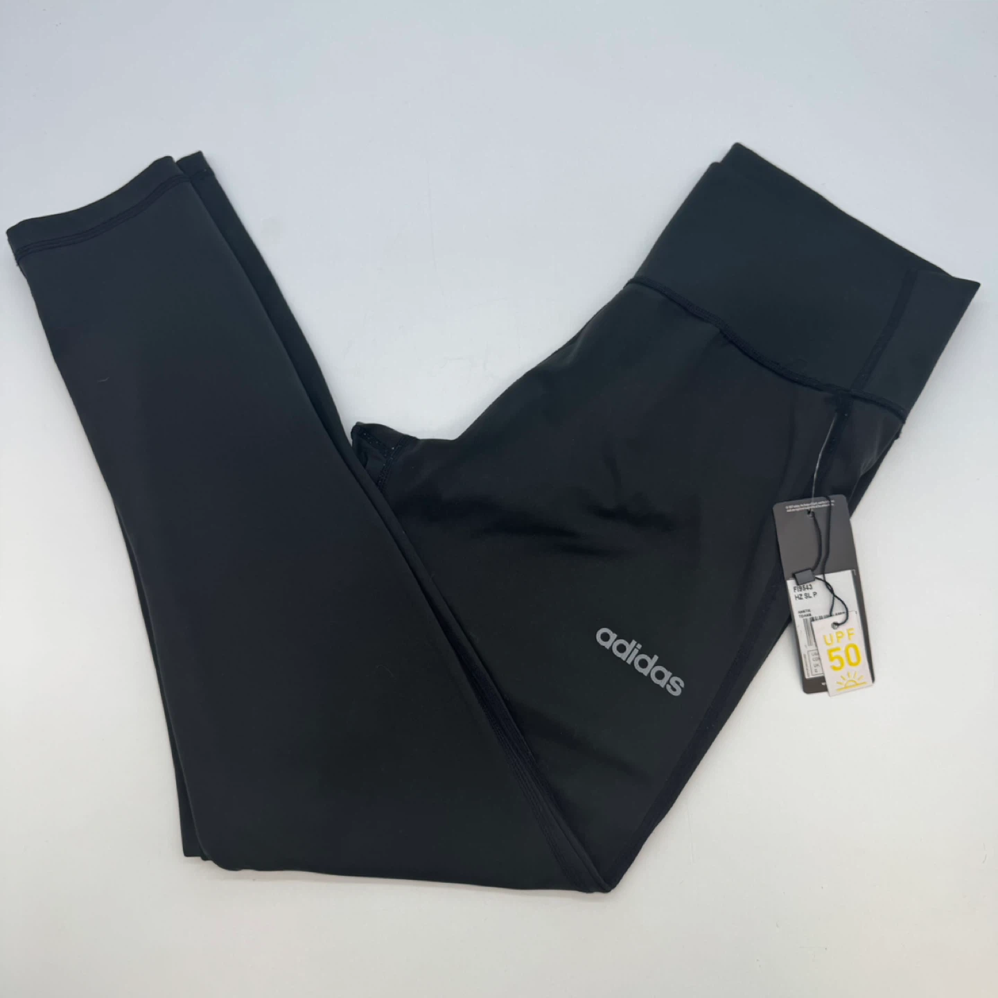 Adidas Women’s Black Leggings Size L UPF 50 New With Tag