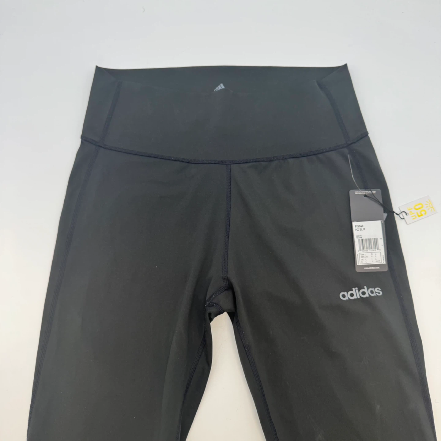 Adidas Women’s Black Leggings Size L UPF 50 New With Tag - photo 2