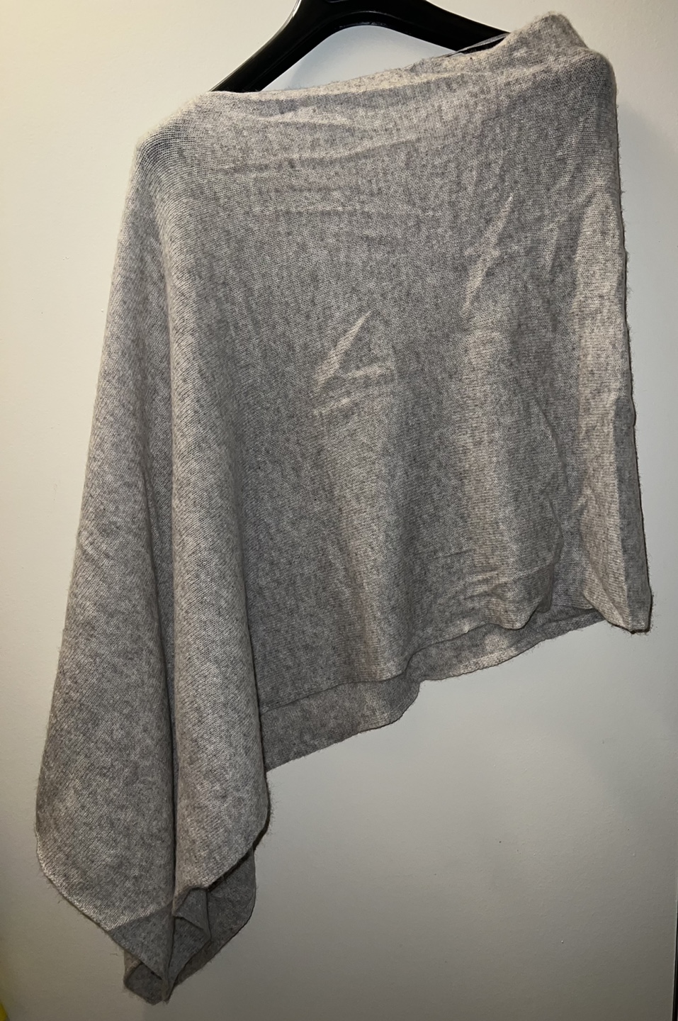 Brand New-Grey Knit Poncho (warm but light)-Size S