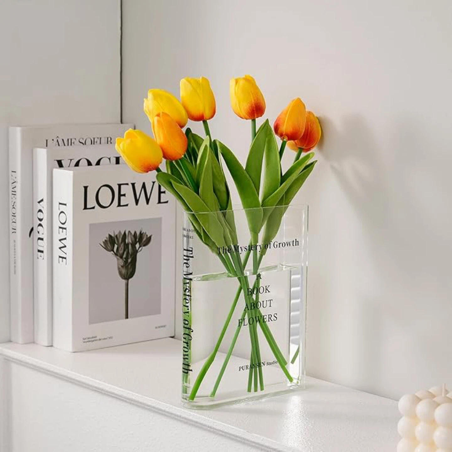 Clear Decorative Book Vase 🧡 - photo 4