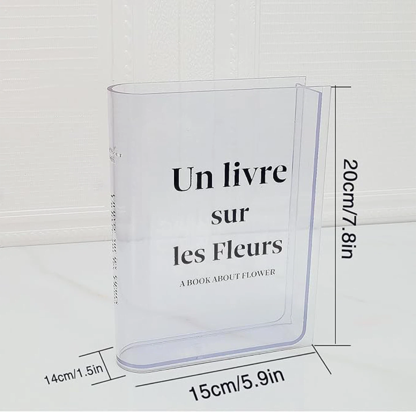 Clear Decorative Book Vase 🧡 - photo 5