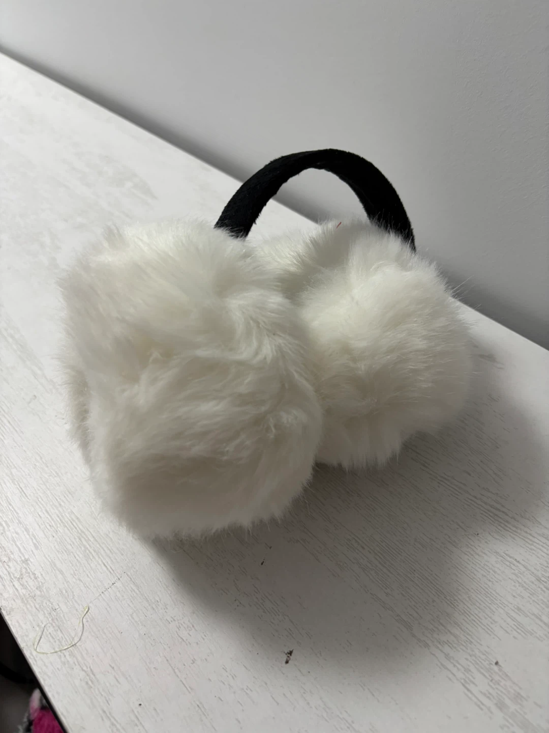 Cute Fuzzy Earmuffs - Pink, White, Black