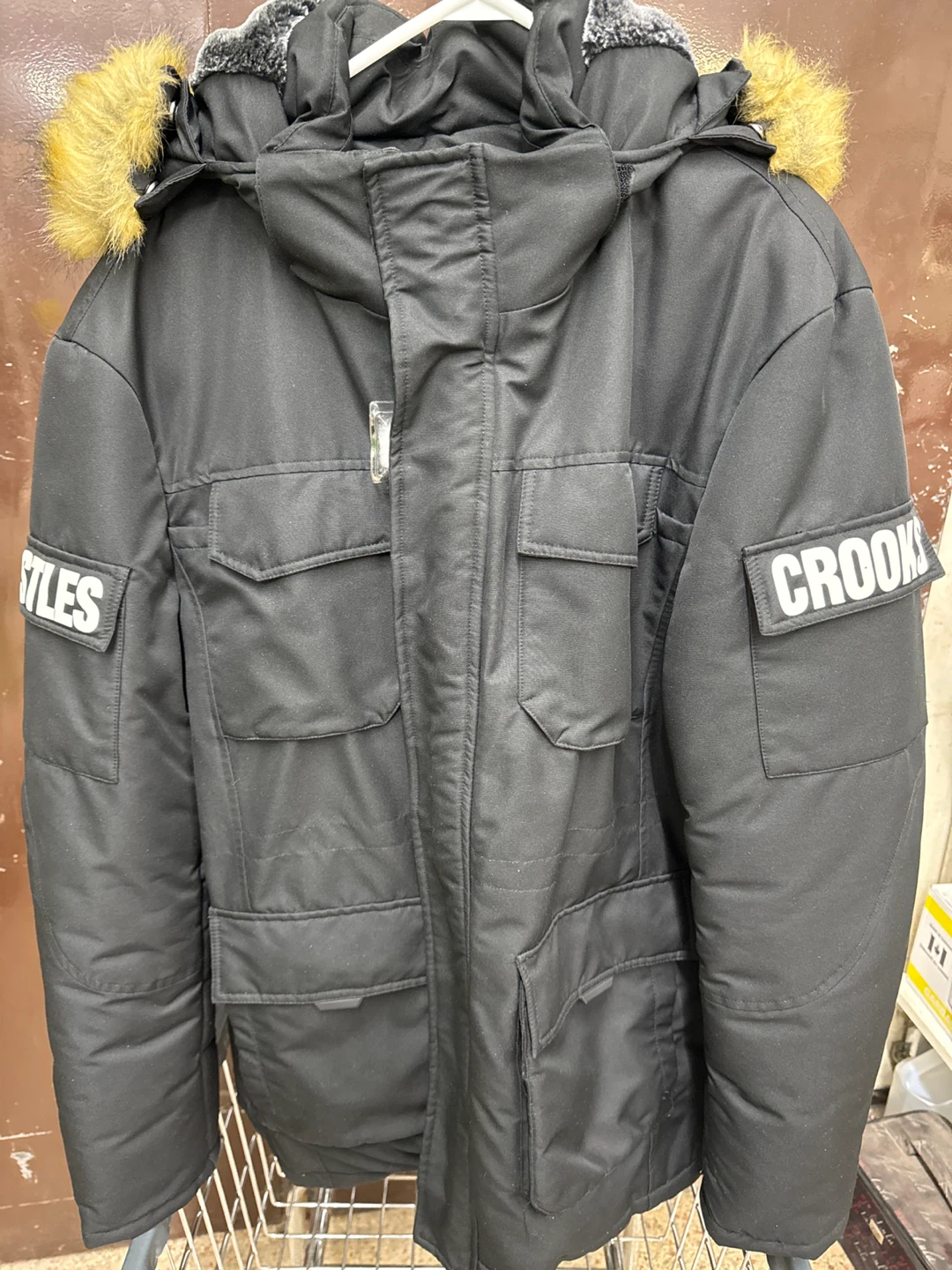 Crooks & Castles Black Winter Jacket - Size M