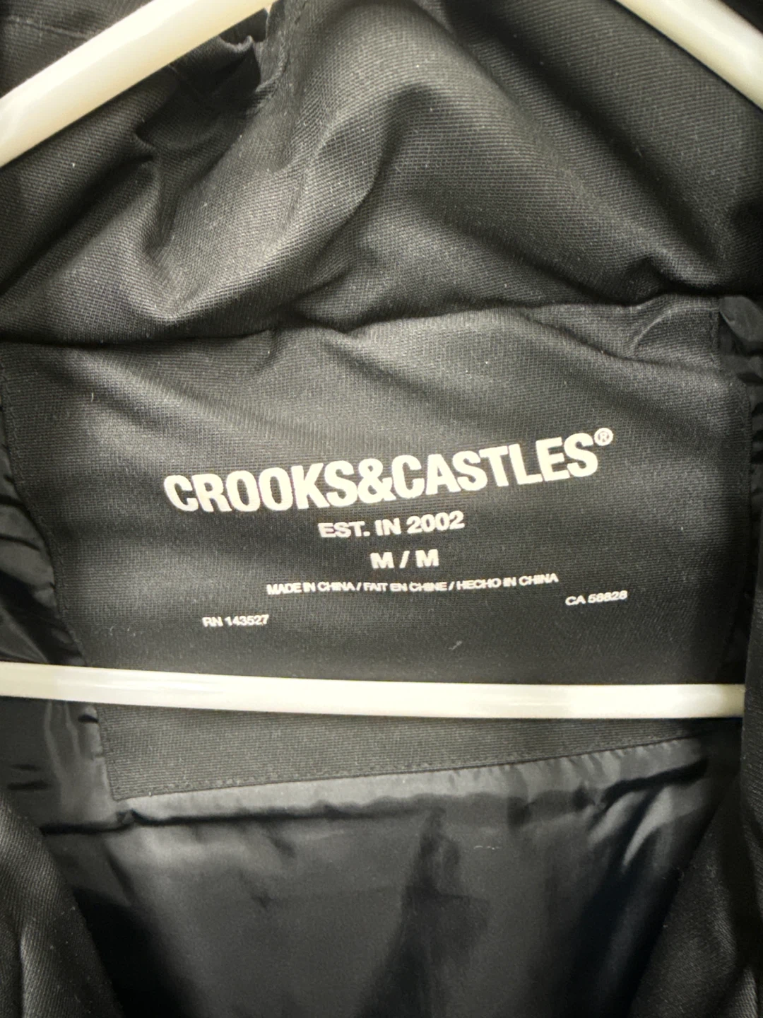 Crooks & Castles Black Winter Jacket - Size M - photo 2