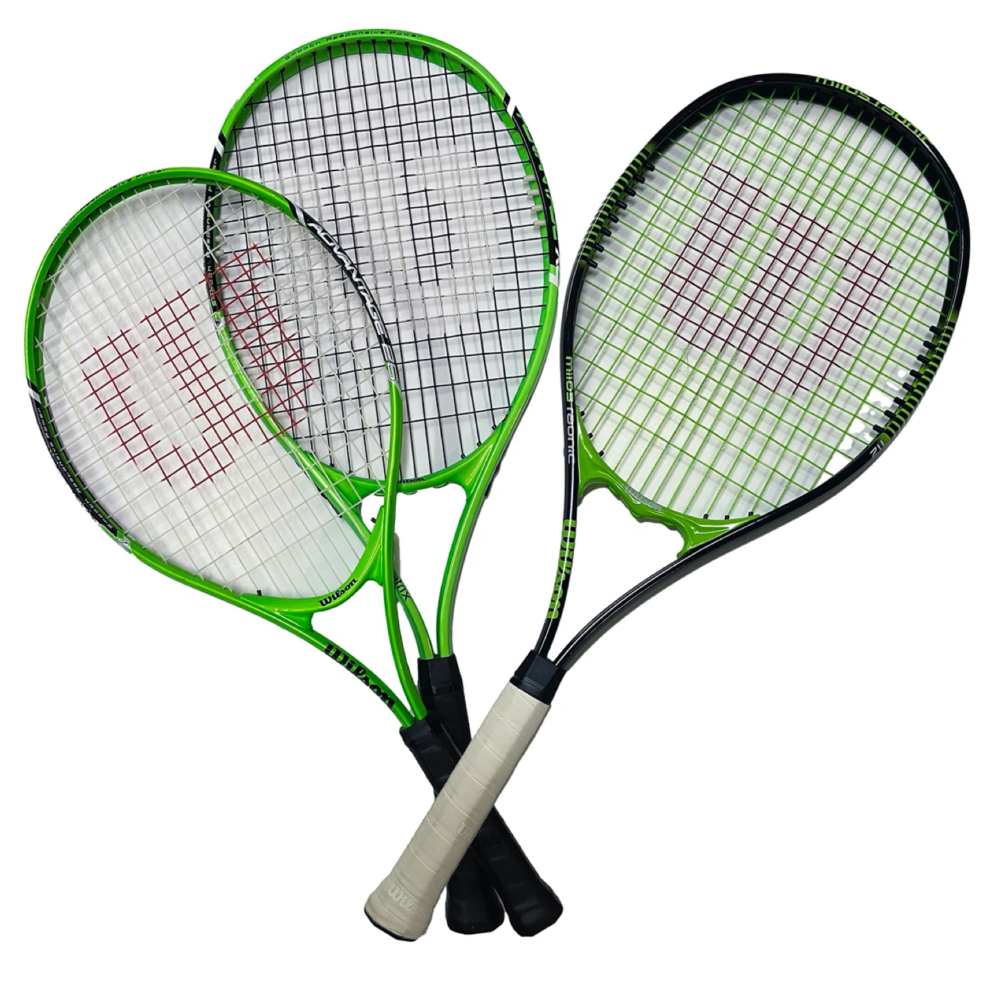 Wilson Tennis Racquets - 2 Adult, 1 Junior