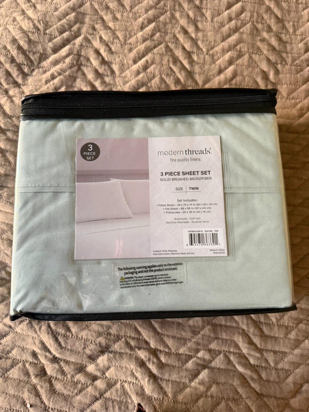 3 piece sheet set size twin new