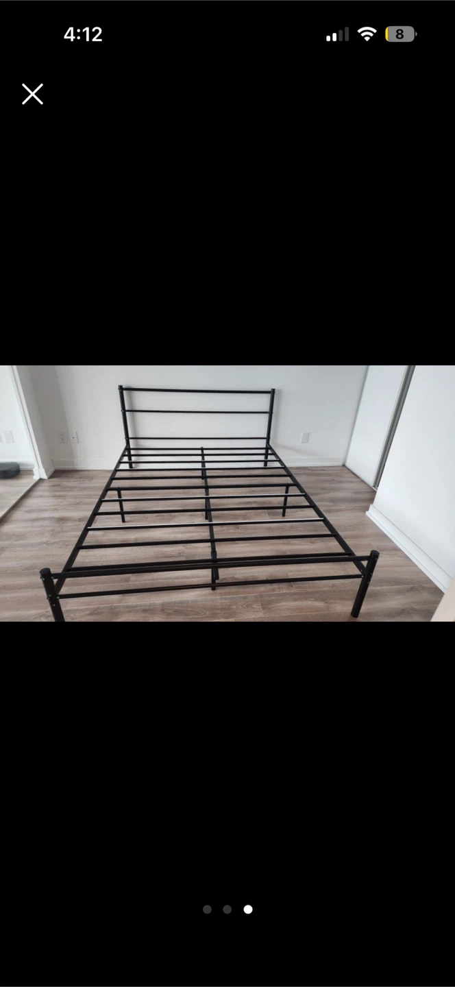Black Metal Bed Frame
