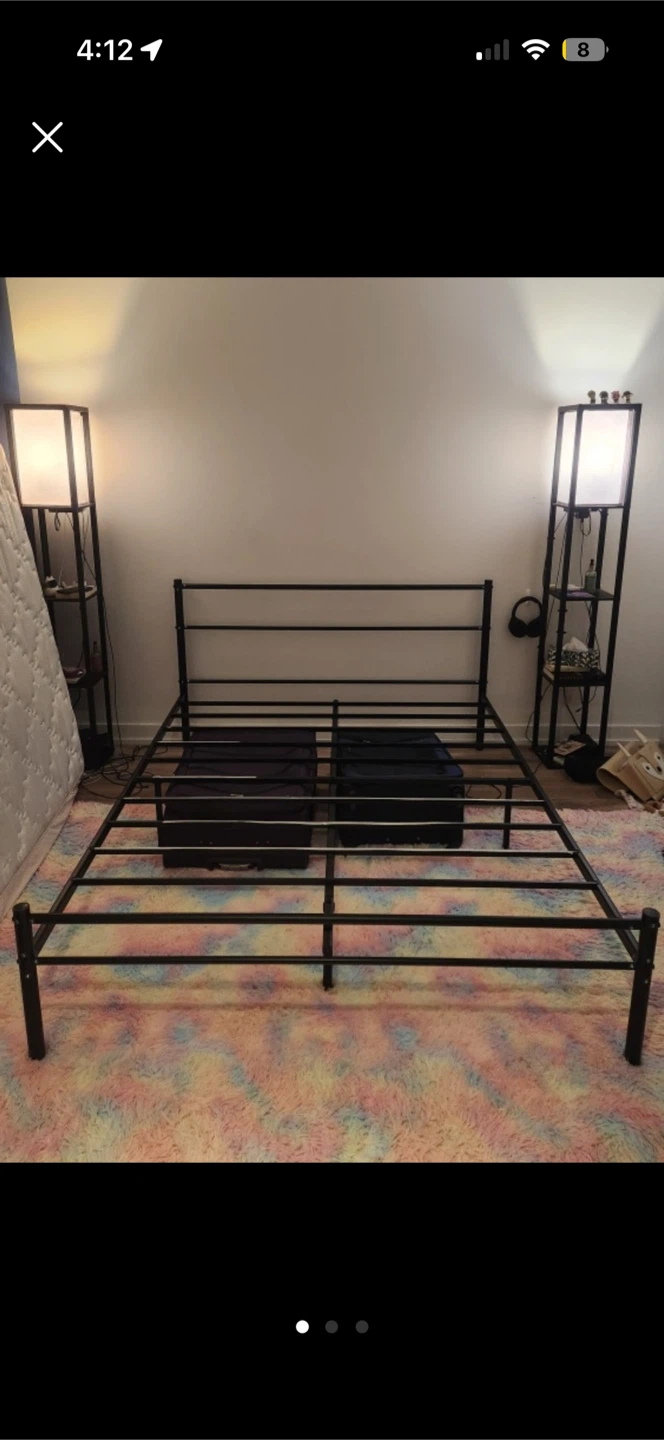 Black Metal Bed Frame - photo 3