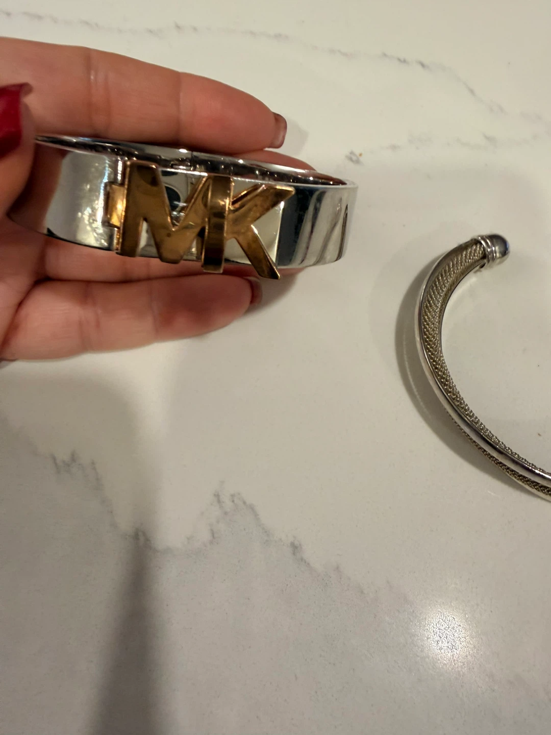 Michael kors Silver Tone Cuff Bracelet