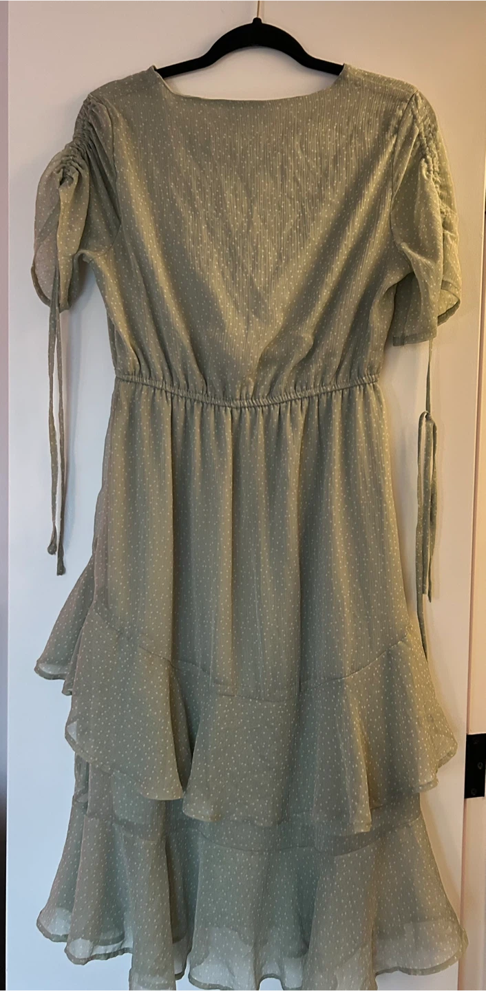 Green Ruffle Dress - Size M - photo 2